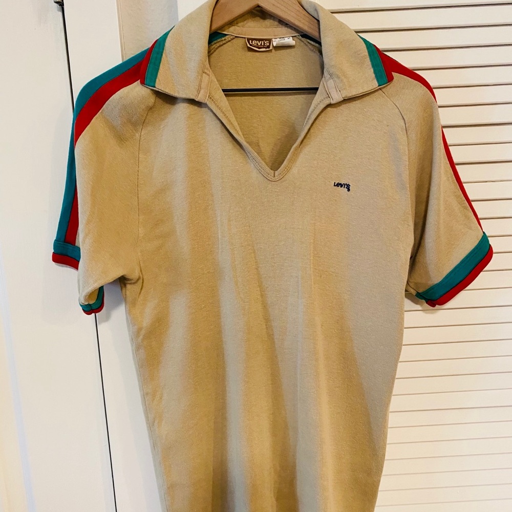 Vintage (70s?) Levi’s knit polo w/ Jonny collar